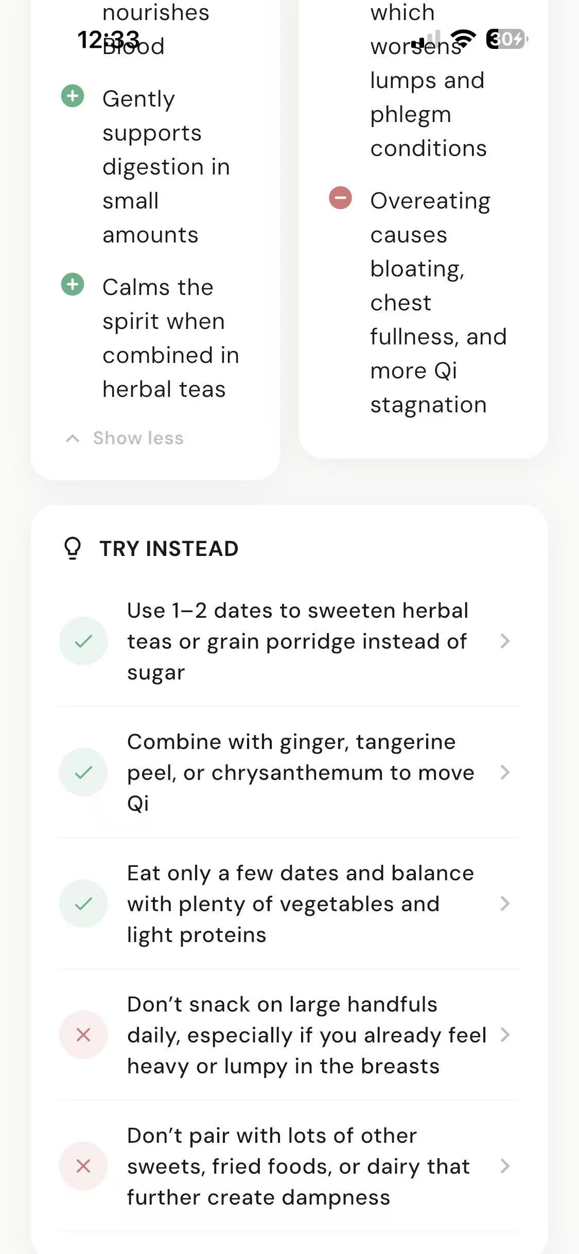 TCM food recommendations